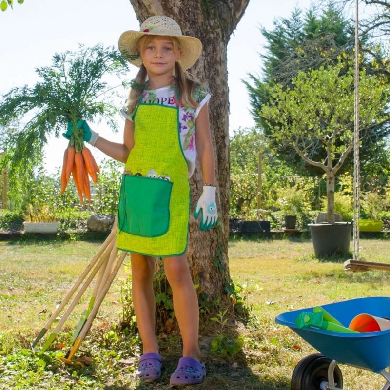 Gants enfant orange GASTON le hérisson, jardinage et loisirs Taille 4-6 ans