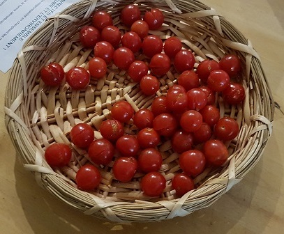 un beau panier de tomates cerises | Les Petits Radis
