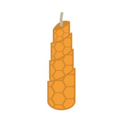 fabriquer une bougie en cire d'abeille - étape 4